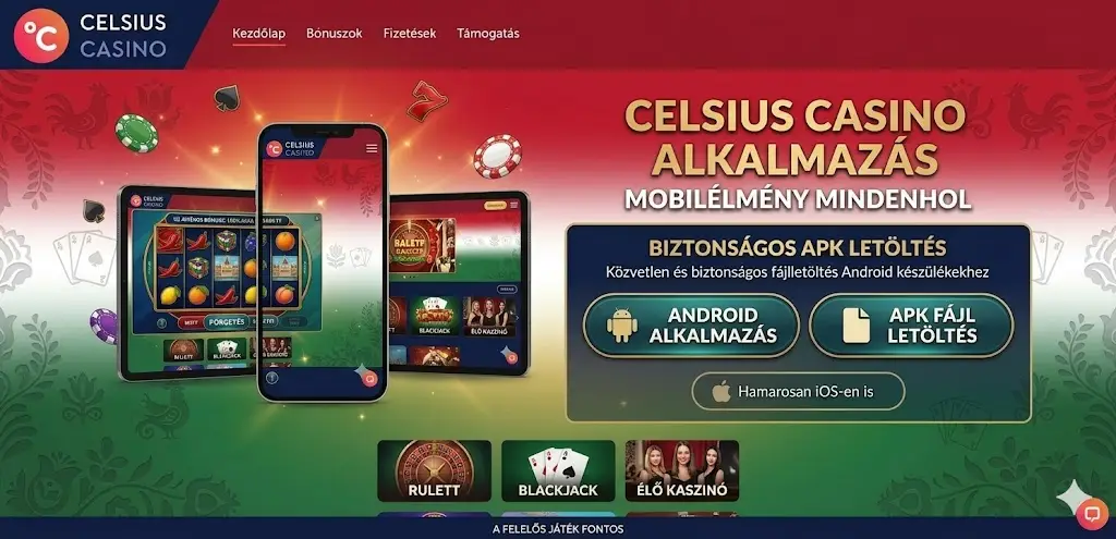 Celsius Casino App – Android APK és mobilweb