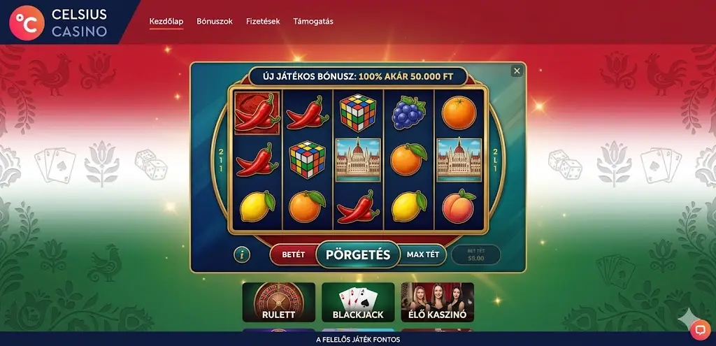 Celsius Casino főoldal – crypto gaming platform Magyarország